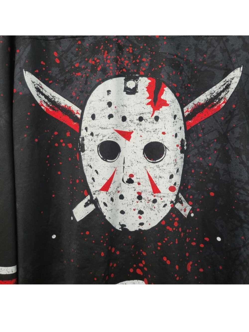 BlackMilk Jason Voorhees Friday 13th Horror Goth Grunge Goalie Hockey Jersey M - Picture 16 of 16